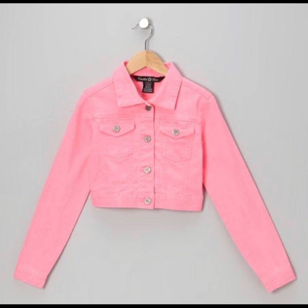Pink Cropped Jacket
